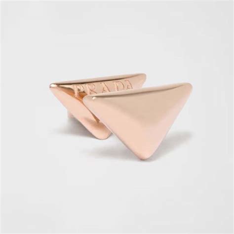 prada nano triangle earring|Eternal Gold Nano Triangle Mono Earring In Pink .